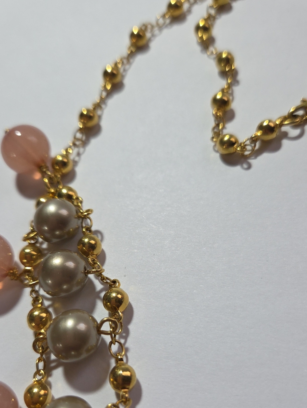 J. Crew Costume Jewelry Gold-tone Beaded Necklace